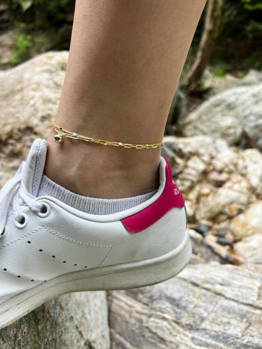 Oxzen Bracelet Anklet Chain made of Silver Gold Plated