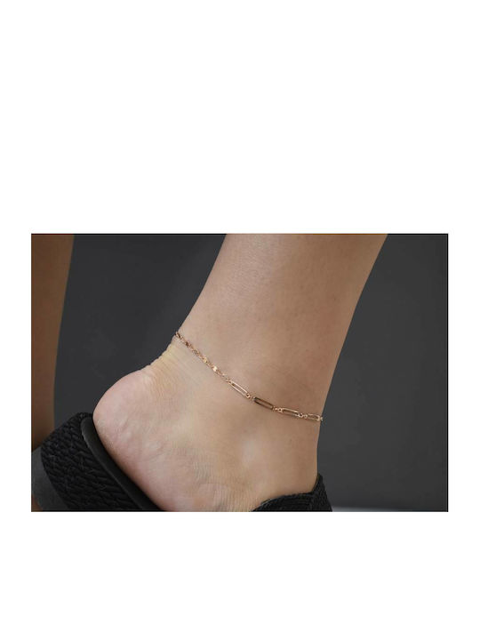 Oxzen Bracelet Anklet Chain made of Silver Gold Plated