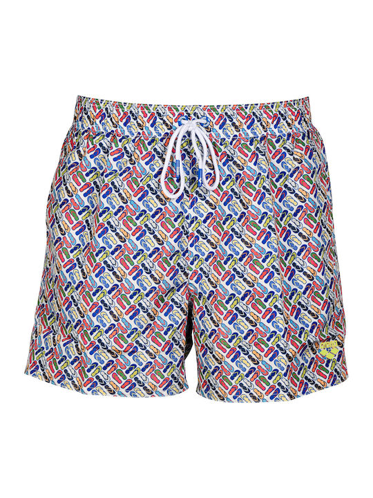 Herren Badebekleidung Shorts Mehrfarbig Blumen