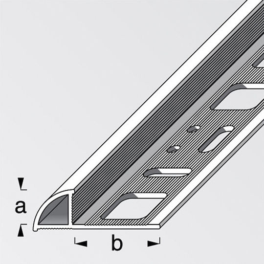 Профил Алуминий за плочки 100x1.95x1см.
