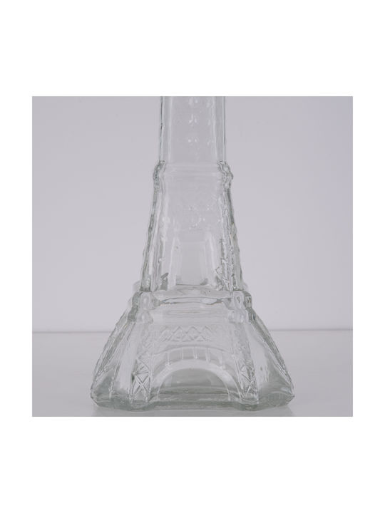 GloboStar Decorative Vase Lucy Transparent 10x10x23.3cm