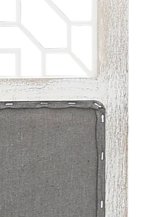 vidaXL Декоративен Параван Текстилен с 3 Панела Grey 105x165см