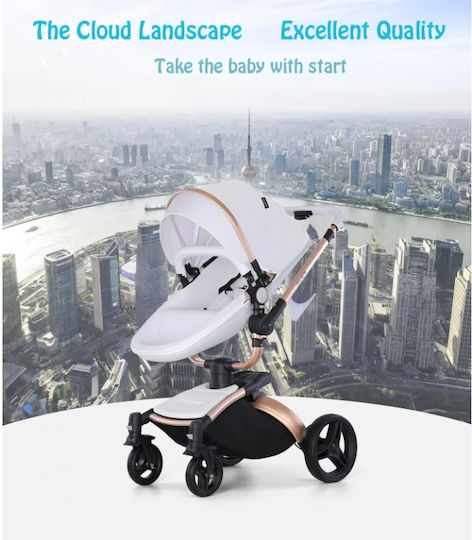 Agape 360° Adjustable 2 in 1 Baby Stroller Suitable for Newborn Pink