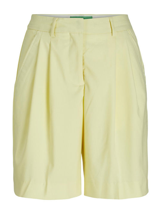 Women's High-waisted Shorts Pastel Yellow