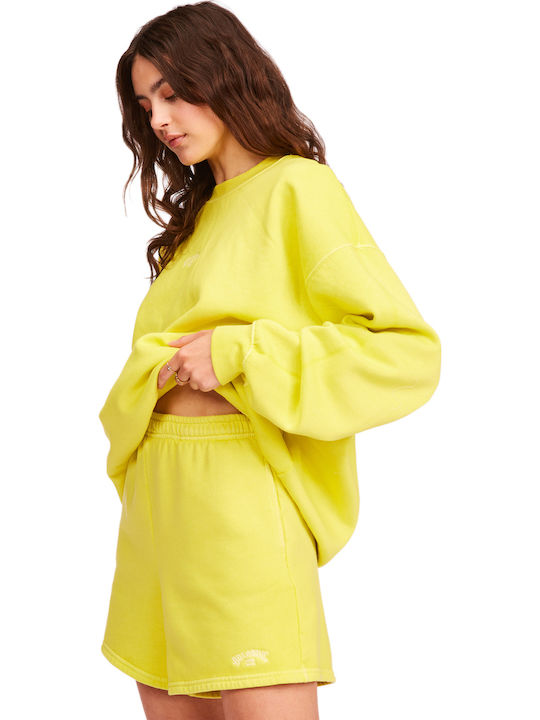 Surf Classic Women's High-waisted Shorts Yellow