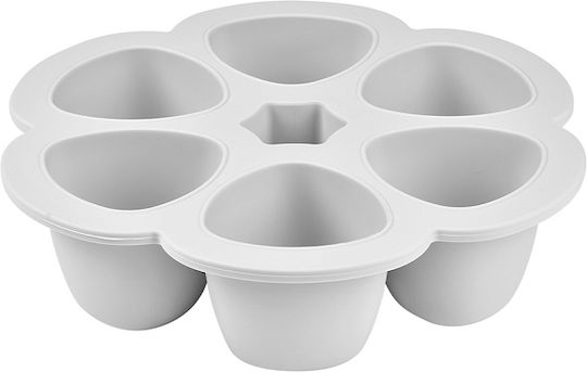 Beaba Gray Multiportii Silicone Container For 0+ Months