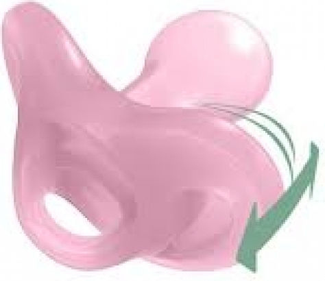 Nuk Sensitive Orthodontic Pacifier Silicone with Case Purple for 0-6 months