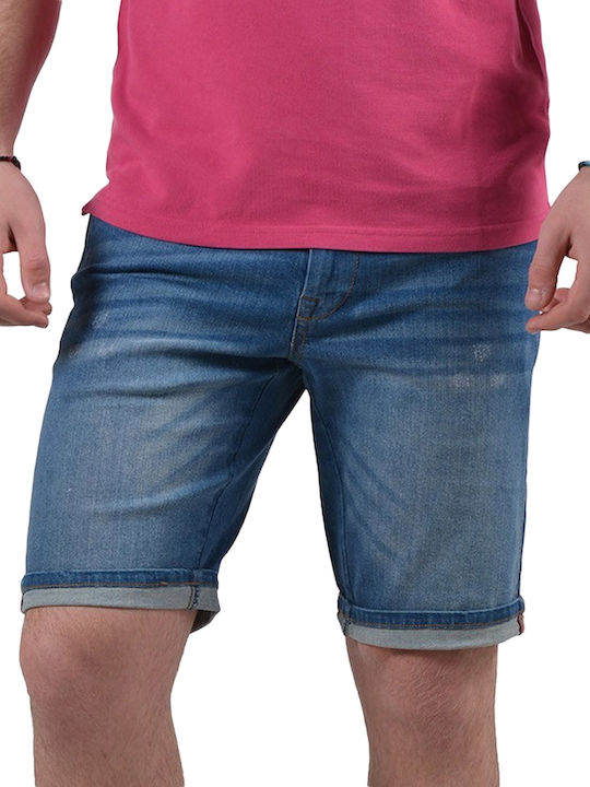 Basehit Herrenshorts Jeans Blau