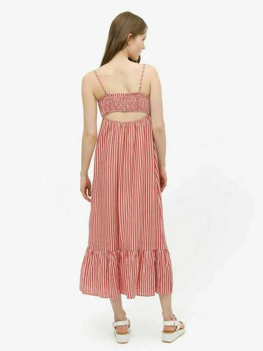 Tiffosi Summer Midi Dress Red