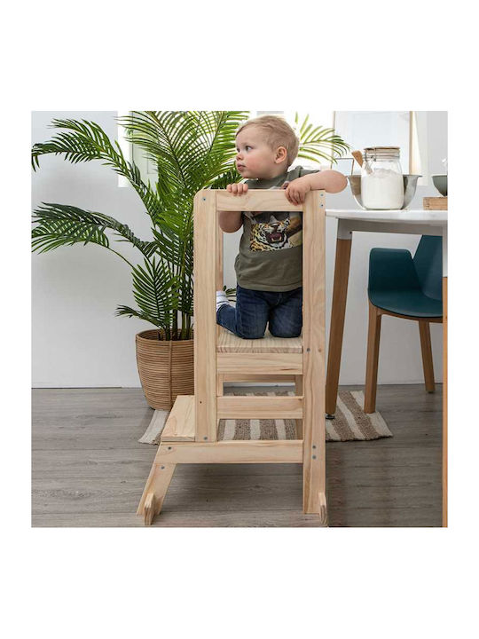 Lea Learning Tower Wooden Beige Atmosphera