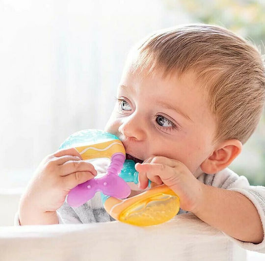 Saro Little Fish Beißring Zahnen Linderung mit Wasser aus Kunststoff für 6 m+ 2 Stück