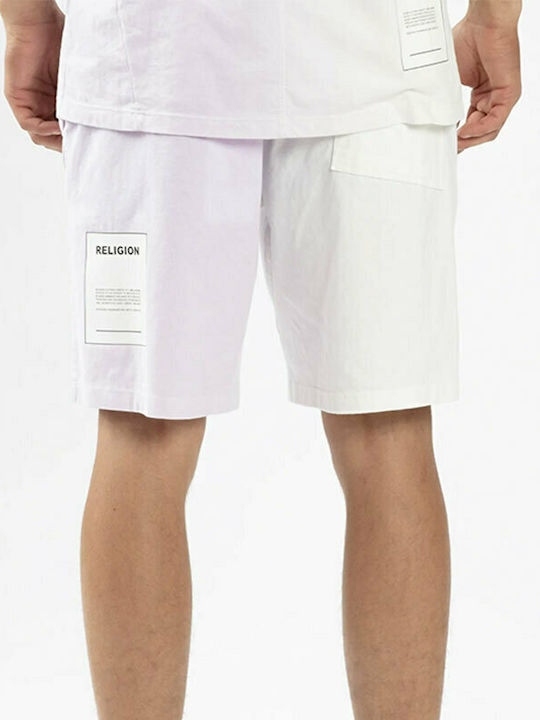 Religion Men's Athletic Shorts White / Light Blue