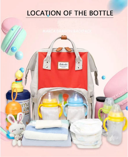 Diaper Bag Doko Grey - Beige 42x21x42cm.
