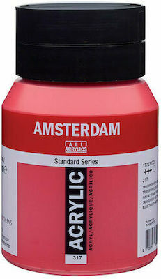 Royal Talens Amsterdam All Acrylics Standard Acrylic Paint Set Transparent Red Medium 317 500ml 1pcs 17723172