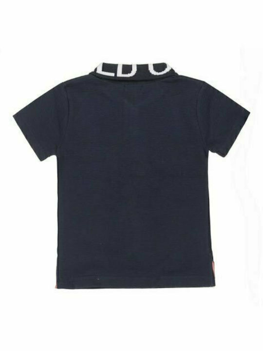 Dirkje Kids Polo Short Sleeve Navy Blue