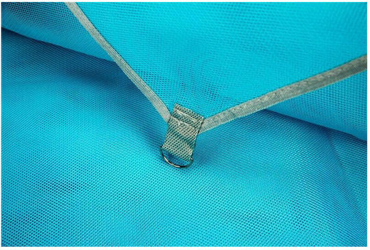 Campus Beach Mat Plastic Sand-Free Light Blue 200x200cm