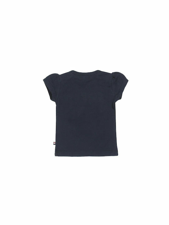 Dirkje Kids Blouse Short Sleeve Navy Blue