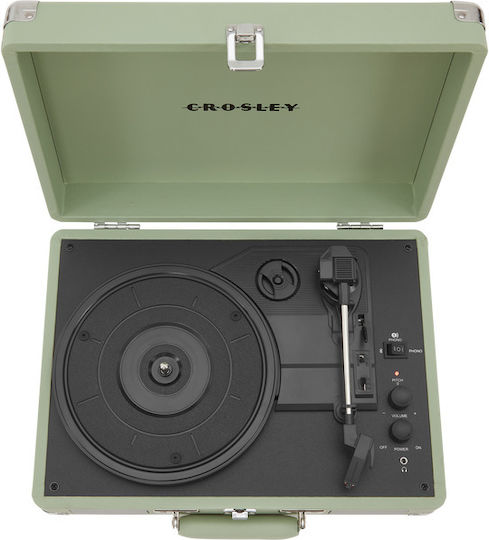 Crosley Cruiser Plus CR8005F-MT Βαλιτσάκι Πικάπ με Belt Drive και Ενσωματωμένα Ηχεία Πράσινο