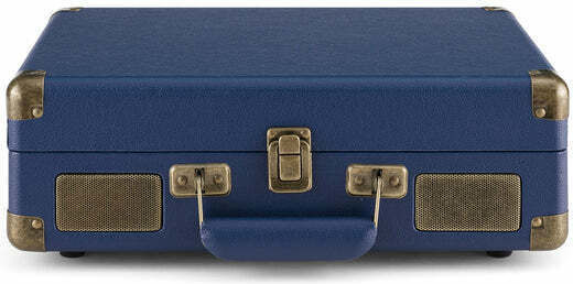 Crosley Cruiser Deluxe CR8005F-NV4 Βαλιτσάκι Πικάπ με Προενίσχυση και Ενσωματωμένα Ηχεία Μπλε