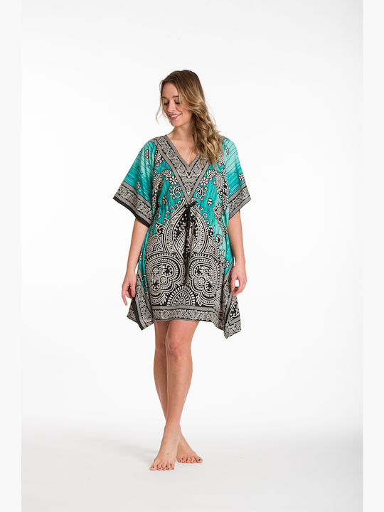 Rima Beachwear Women's Mini Caftan Beachwear Green