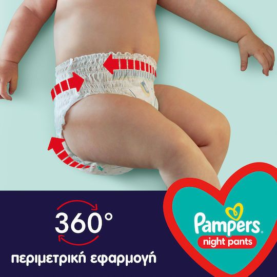 Pampers Πάνες Βρακάκι Night No. 6 για 15+kg 76τμχ