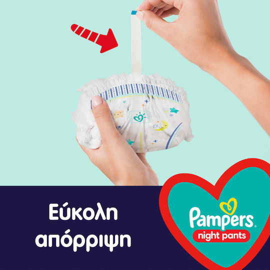Pampers Πάνες Βρακάκι Night No. 6 για 15+kg 76τμχ