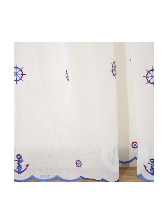 Viopros Curtain with Pencil Pleat 3026 White 663805 140x270cm