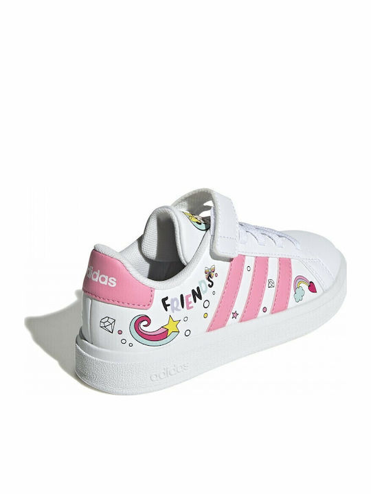 Grand Court Grand Court Детски маратонки Low Cloud White / Bliss Pink / Grey Two
