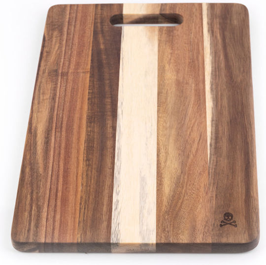 Scalpers Επιφάνεια Κοπής Ξύλινη Καφέ 40x25cm