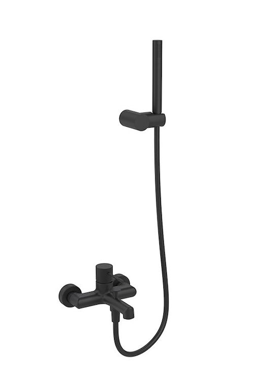 Orabella Terra Mixing Bathtub Shower Faucet Complete Set Black