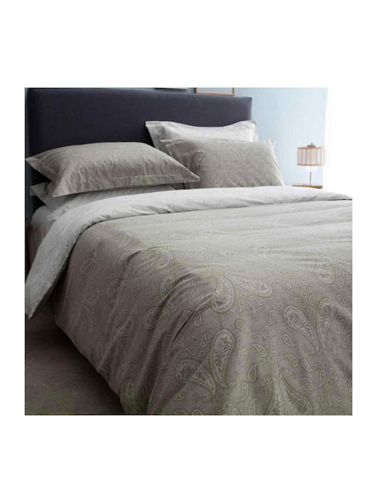 Vesta Home Duvet Cover Set Cotton Satin Queen with 2 Pillowcases 230x240 Firenze 02