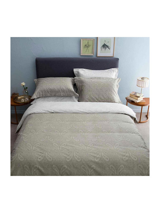 Vesta Home Duvet Cover Set Cotton Satin Queen with 2 Pillowcases 230x240 Firenze 02