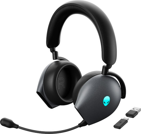 Dell Tri-MODE AW920H Безжичен Надушници Геймърски слушалки с връзка 3,5 мм / Bluetooth / USB Dark Side of the Moon