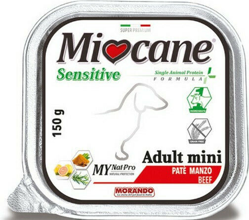 Morando Miocane Υγρή Τροφή Σκύλων σε Κονσέρβα με Μοσχάρι χωρίς Σιτηρά 150gr