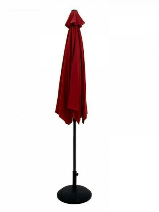 Umbrelă De podea Rotundă Din aluminiu Beach Red Φ3m