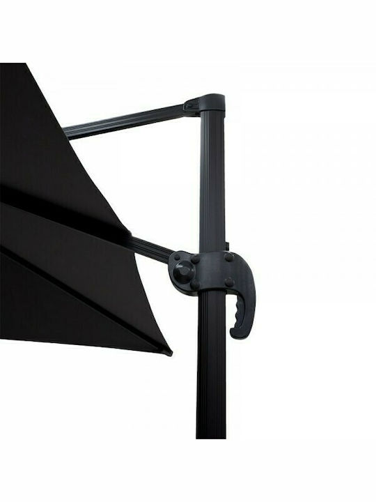 Hanging Circular Aluminum Raffaella Anthracite 3m