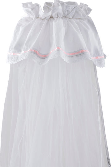 O Kosmos tou Morou Baby Mosquito Net for Crib Pink