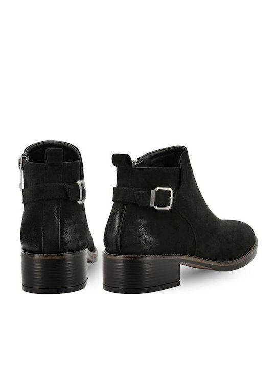 Suede Women's Ankle Boots Black
