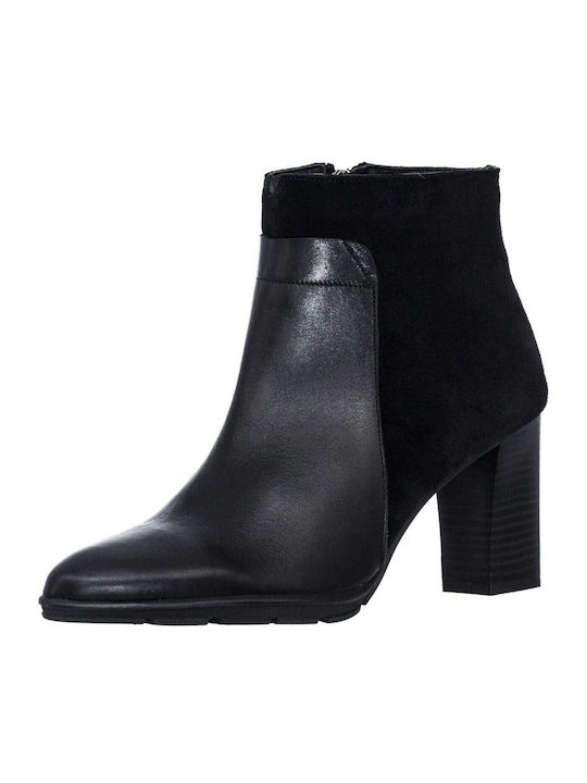 Leather Women's Ankle Boots Black