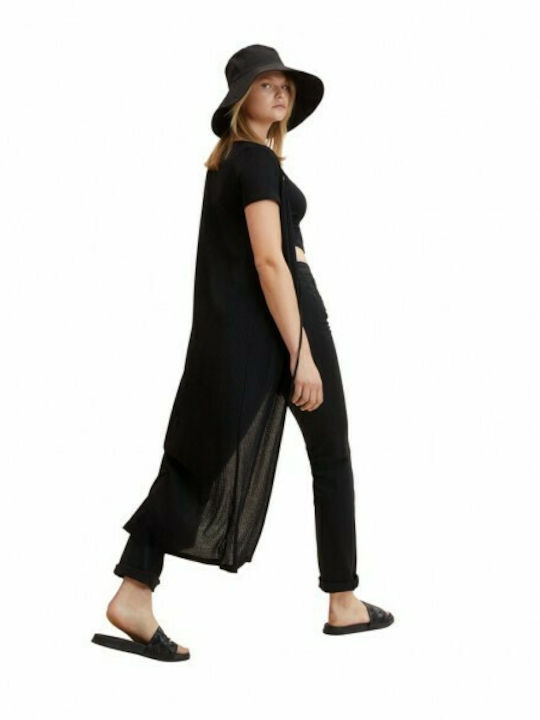 Tom Tailor Long Women's Cardigan Black