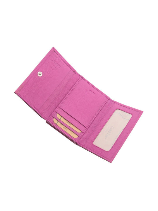 Lavor Small Leather Women's Wallet with RFID Fuchsia