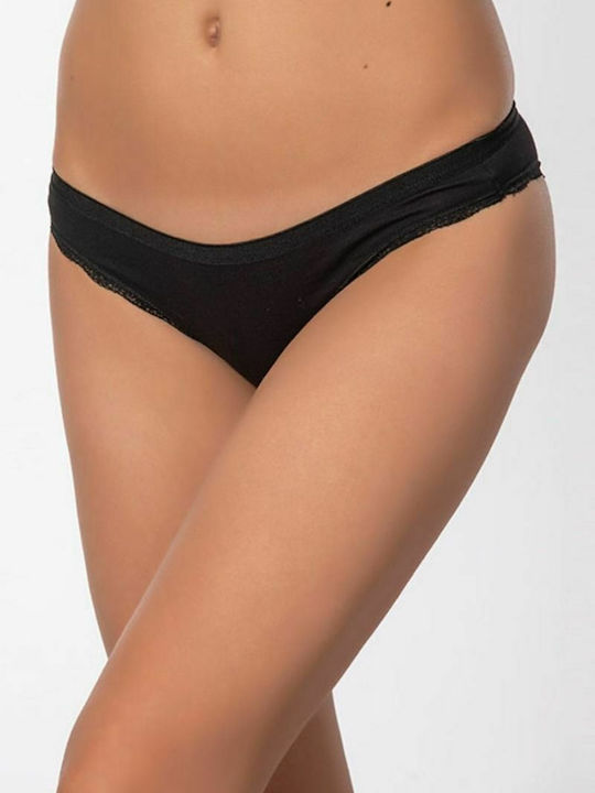 Agata Βαμβακερά Γυναικεία Slip MultiPack με Δαντέλα