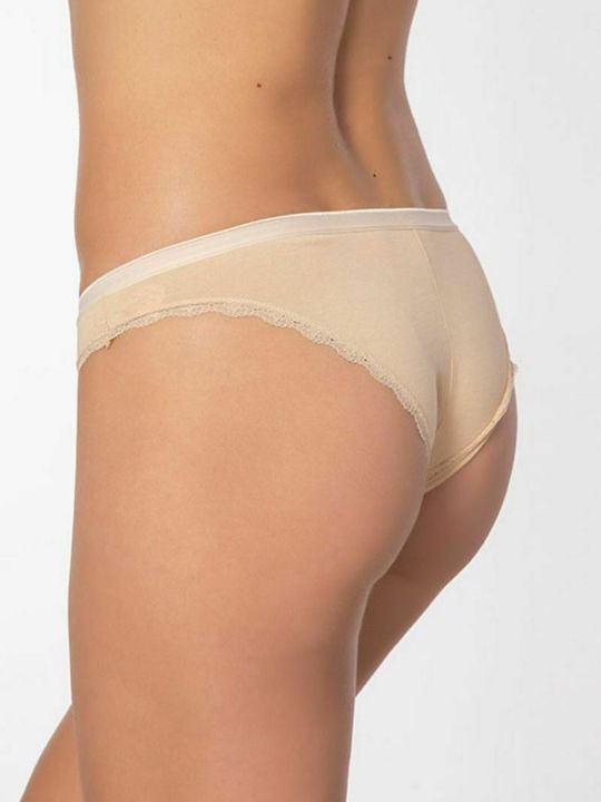 Agata Βαμβακερά Γυναικεία Slip MultiPack με Δαντέλα