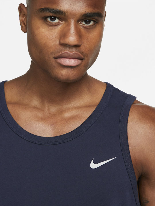 Dri-Fit Short Sleeve Athletic Blouse Navy Blue
