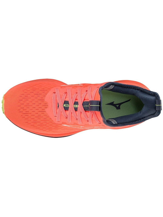 Mizuno Wave Rider Neo 2 Γυναικεία Αθλητικά Παπούτσια Running Πορτοκαλί