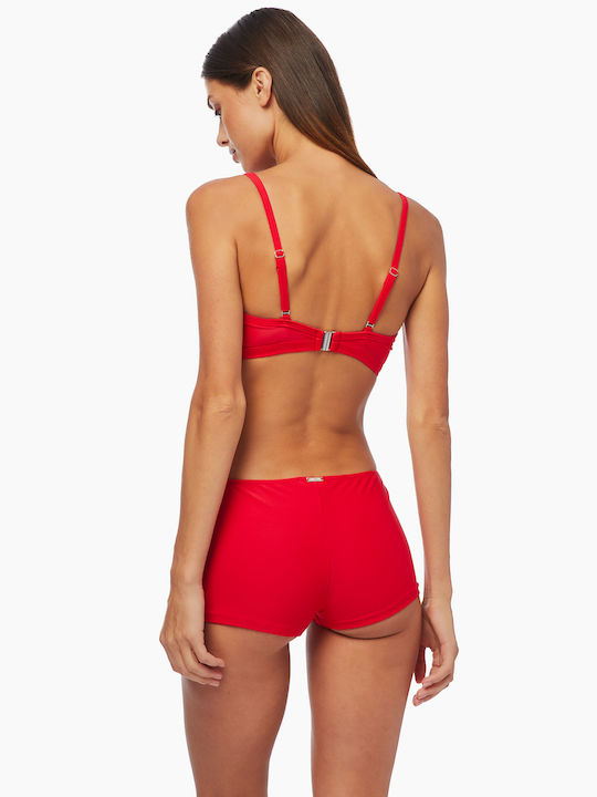 Minerva Bikini-Oberteil Rot