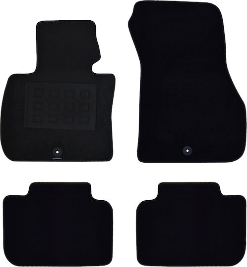 Cik Set of Front and Rear Mats 4pcs for BMW X1 2016 Black
