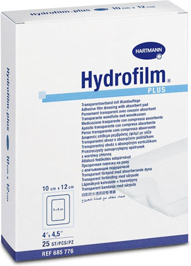 Hartmann Hydrofilm Waterproof & Sterilized Plasters 12x10cm 25pcs