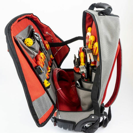 Magma Werkzeugtasche Rucksack Räder Gray L38xB24xH55cm