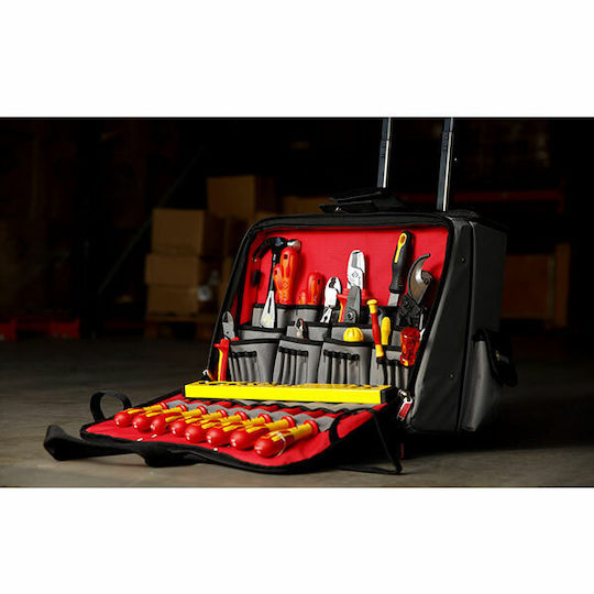 C.K. Magma Geantă pentru unelte de Mână Cu rotile Gri L47xL30xH43cm